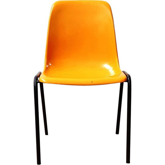 Image 1 of Vintage yellow community chair
