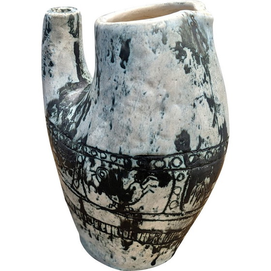 Image 1 of Vintage ceramic pitcher by Jacques Blin, 1950