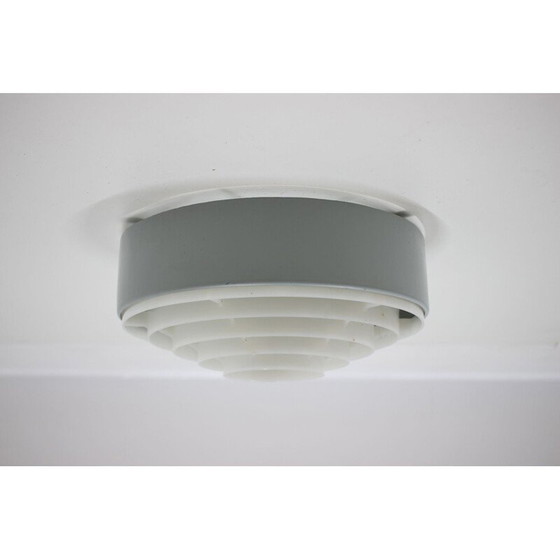 Image 1 of Vintage ceiling light with recessed mounts, Czechoslovakia 1970