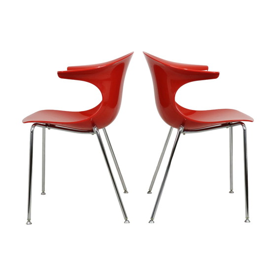 Image 1 of 2 chaises design rouges Infiniti Loop Koehoorn