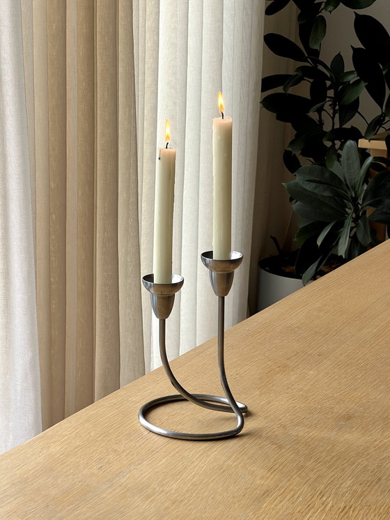 Image 1 of Georg Jensen Swing Stainless Steel Candle Holder