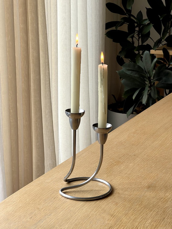 Image 1 of Georg Jensen Swing Stainless Steel Candle Holder