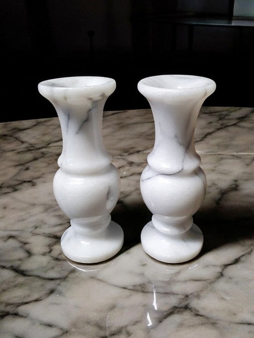 2110 Vintage Miniature Marble Vases