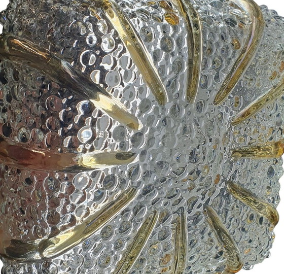 Image 1 of 2144 Large Vintage Glass Ceiling Lamp Lamp