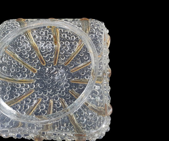 Image 1 of 2144 Large Vintage Glass Ceiling Lamp Lamp