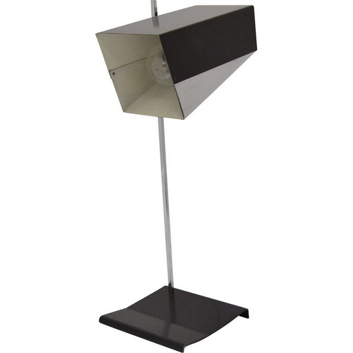 Lampada da tavolo vintage regolabile in metallo laccato di Josef Hurka per Napako, Cecoslovacchia 1960