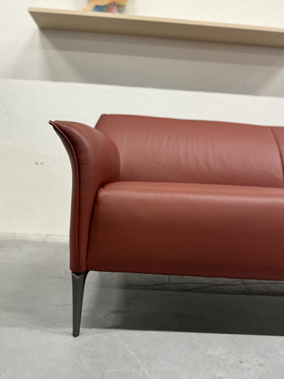 Image 1 of Leolux Mayon Sofa 3 Seater Ceras Maroon Leather