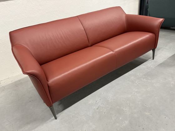 Image 1 of Leolux Mayon Sofa 3 Seater Ceras Maroon Leather