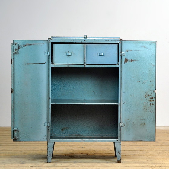 Image 1 of Industrial Iron Cabinet, 1960S