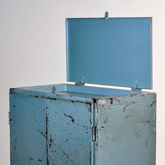 Image 1 of Industrial Iron Cabinet, 1960S