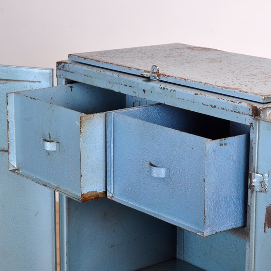 Image 1 of Industrial Iron Cabinet, 1960S