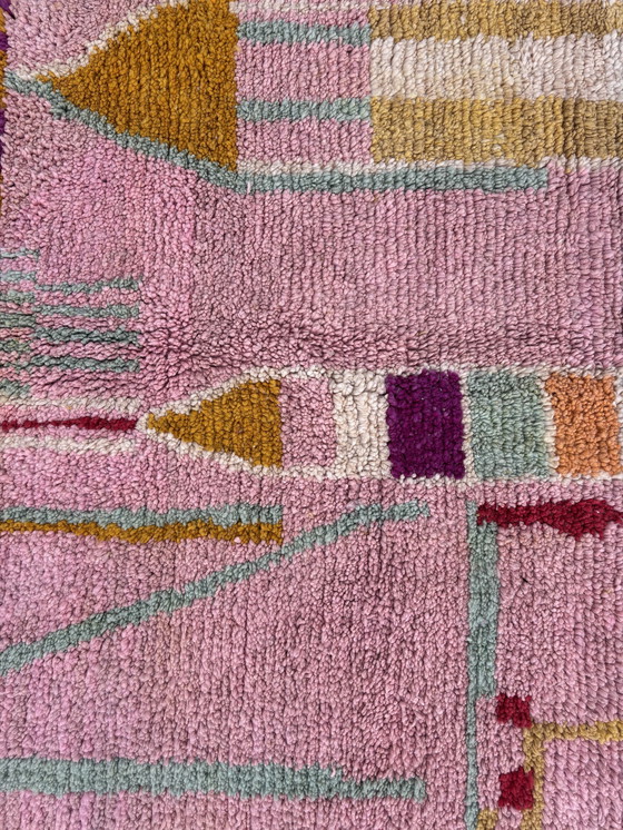 Image 1 of Pink Moroccan Wool Rug 