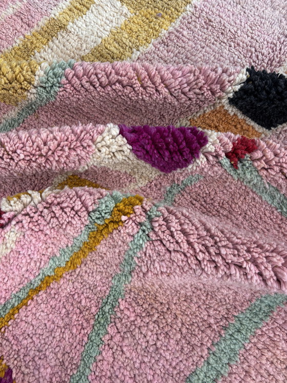 Image 1 of Pink Moroccan Wool Rug 