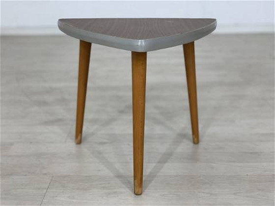 Image 1 of Mid - Century flower bench kidney-shaped side table vintage