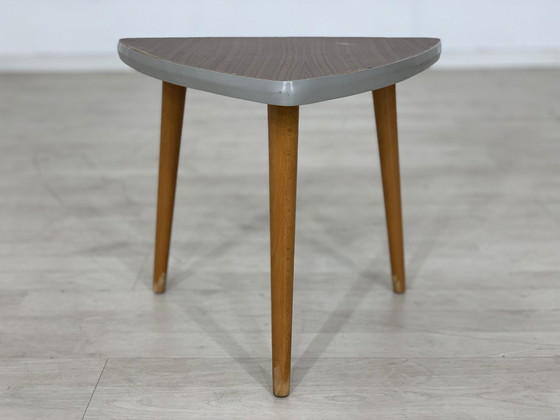 Image 1 of Mid - Century flower bench kidney-shaped side table vintage