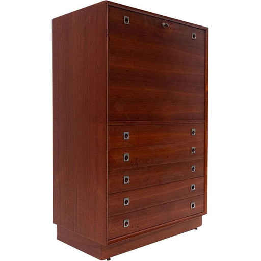 Scandinavian vintage wooden secretary by Arne Vodder, 1960