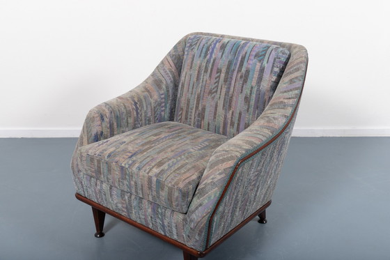 Image 1 of Italian Modern pair of architectural lounge chairs from 1970’s