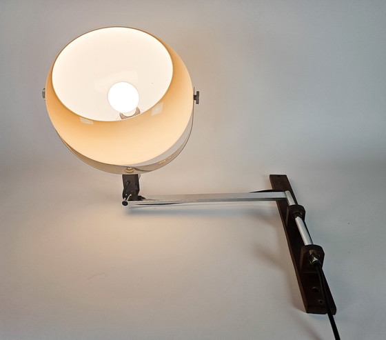 Image 1 of Dijkstra Holland - 'Swing Arm' Wall Lamp - Space Age - Mushroom - Plexiglas - Wall Lamp - 70'S