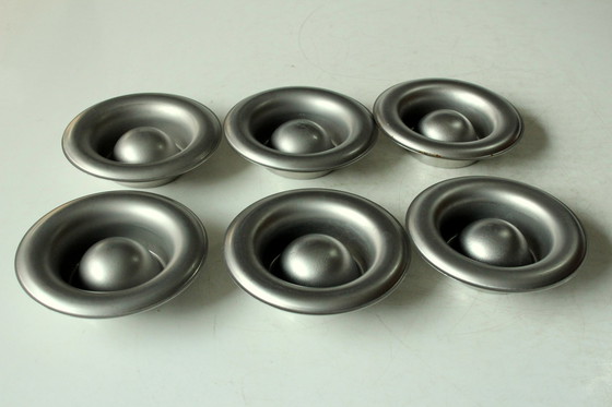 Image 1 of Stainless steel egg cup 6 pieces - Vintage