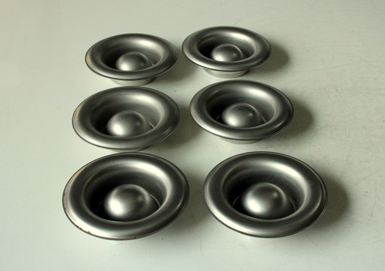 Image 1 of Coquetiers en acier inoxydable 6 pièces - Vintage