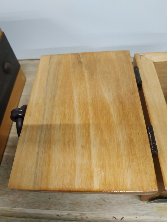 Image 1 of Set di scatole portaoggetti in stile casa messicana 