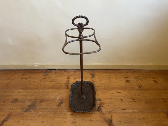 Image 1 of Antique Atmospheric Umbrella Stand Umbrella Stand French