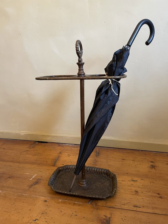 Image 1 of Antique Atmospheric Umbrella Stand Umbrella Stand French