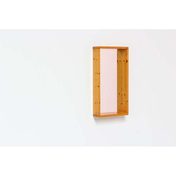 Image 1 of Vintage rectangular mirror with wooden frame by Maison Regain, France 1970s