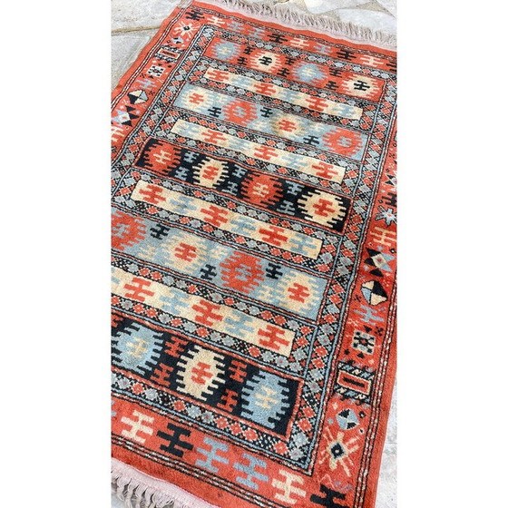 Image 1 of Vintage silk and cotton rug