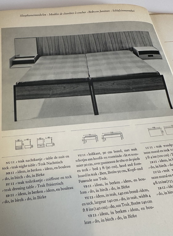 Image 1 of 2X Vintage Pastoe Nightstand + Toilet Jacket - Cees Braakman