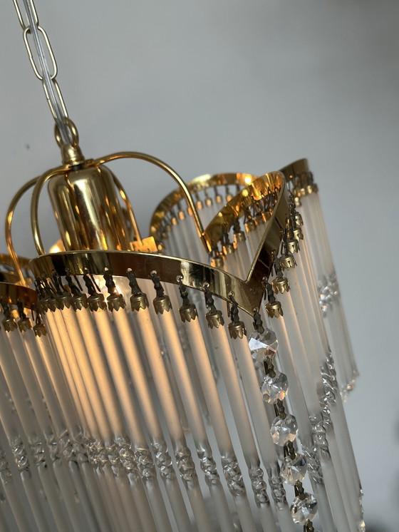 Image 1 of 4 arches style art deco lampe pendante chandelier 80's