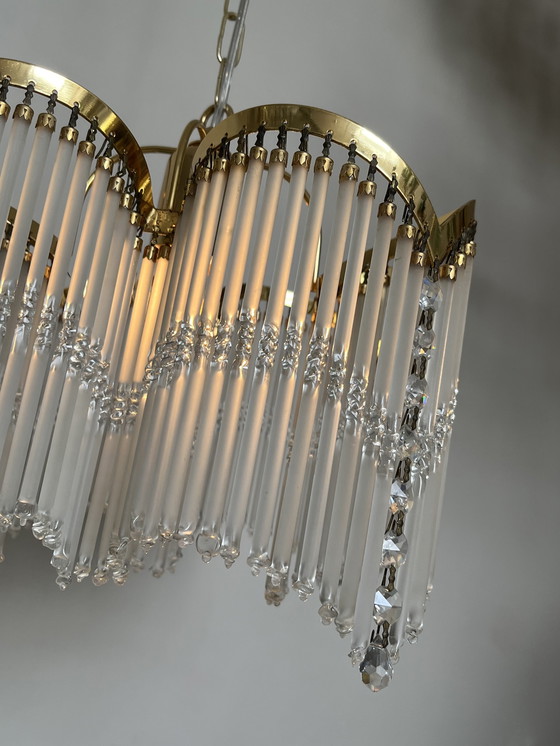 Image 1 of 4 arches style art deco lampe pendante chandelier 80's