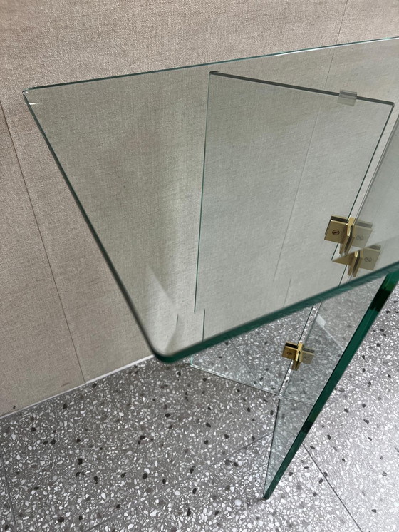 Image 1 of Glass Side Table or Dressing Table 1970s Italy