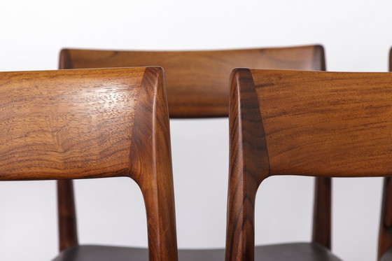 Image 1 of 5 Niels Moller Chairs, 1950S, Model 77, Danish, Rosewood