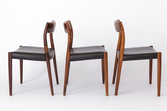 Image 1 of 5 Niels Moller Chairs, 1950S, Model 77, Danish, Rosewood