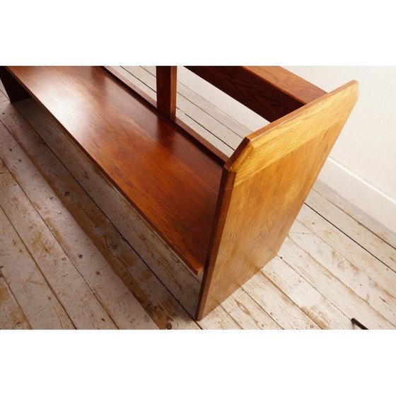 Image 1 of Vintage oak church pew