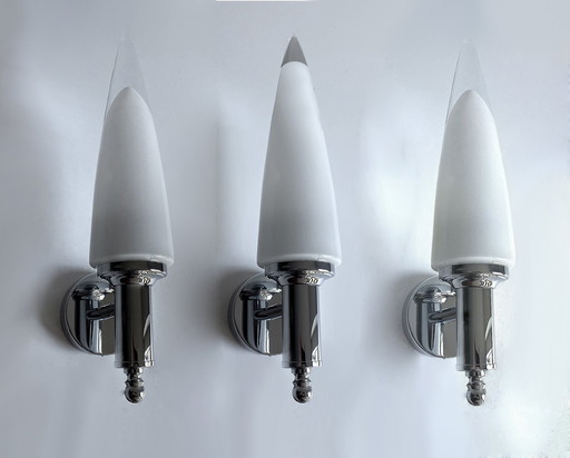 3X Vintage Space Age Wall Lights