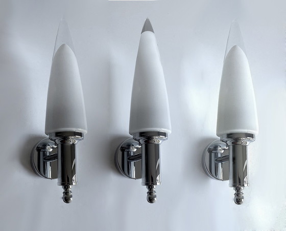 Image 1 of 3X Vintage Space Age Wall Lights