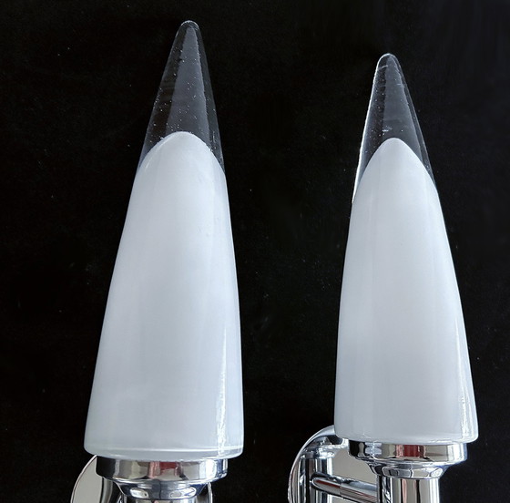 Image 1 of 3X Vintage Space Age Wall Lights