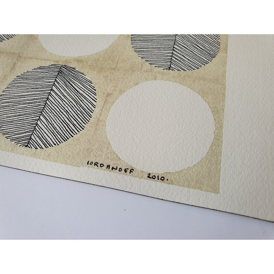 Image 1 of Acuarela sobre papel antiguo n. 555 Jérémie Iordanoff, 2010