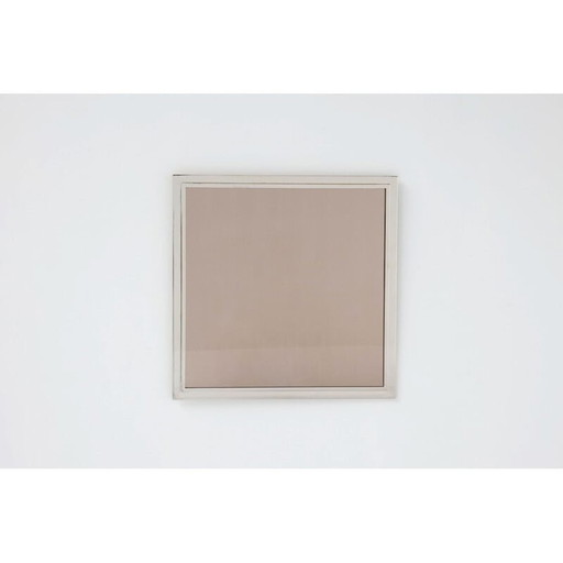 Vintage Hollywood Regency square photo frame with chrome frame by Romeo Rega, 1940