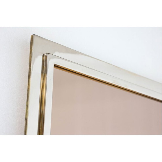 Image 1 of Cornice per foto quadrata vintage Hollywood Regency con cornice cromata di Romeo Rega, 1940