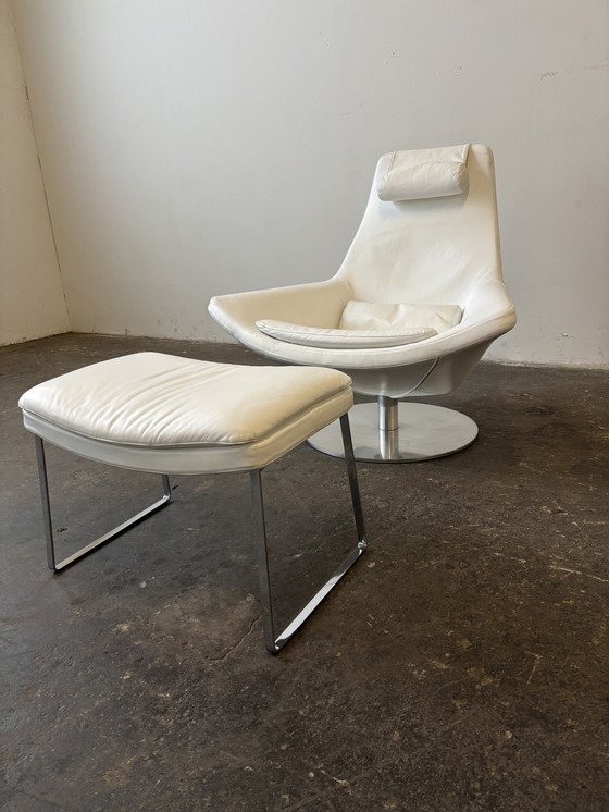 Image 1 of B&B Italia Designer Lounge Chair Leather