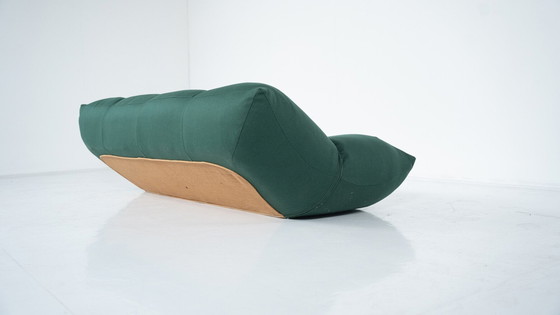 Image 1 of Mid-Century Modern Green Papillon Sofa By Giovannetti, Italy, 1970S