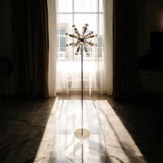 Image 1 of Leitmotiv Amsterdam- Floor Lamp Sputnik - Includes 40 Bulbs - Space Age Design