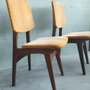 2 Vintage Teak 1950s Kitchen Chairs