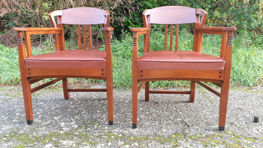 Schuitema Art Nouveau armchairs