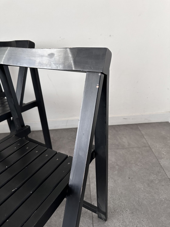 Image 1 of 2x Folding Chairs Aldo Jacober Trieste For Alberto Bazzani