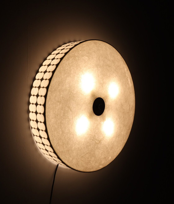 Image 1 of Mid - Century Cocoon wall/ceiling lamp by Goldkant Leuchten, Germany, 1960s