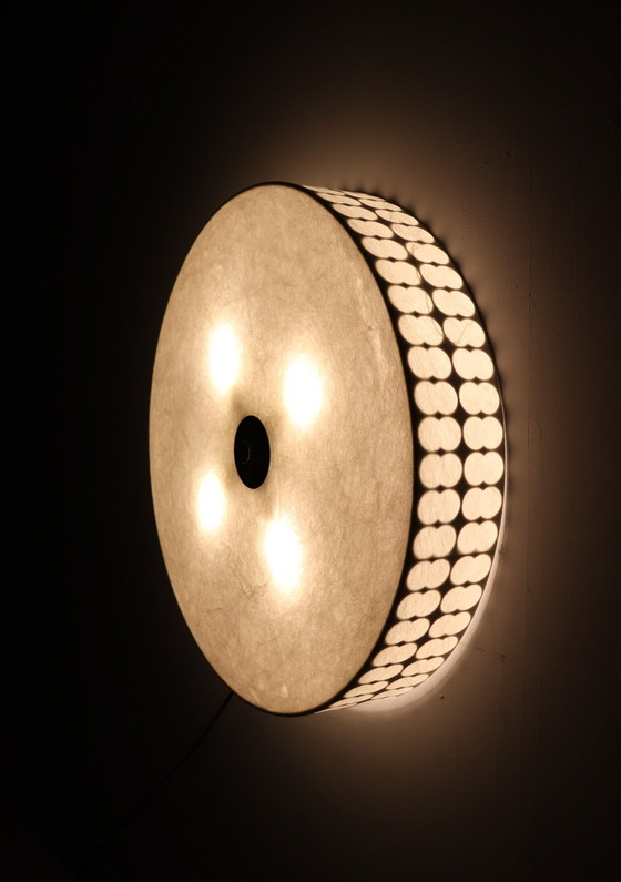 Image 1 of Mid - Century Cocoon wall/ceiling lamp by Goldkant Leuchten, Germany, 1960s